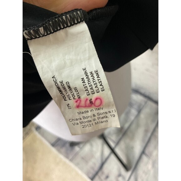 Chiara Boni La Petite Robe Black Silver Sleeveless Cocktail Dress Sz 6 N2 - Picture 14 of 15